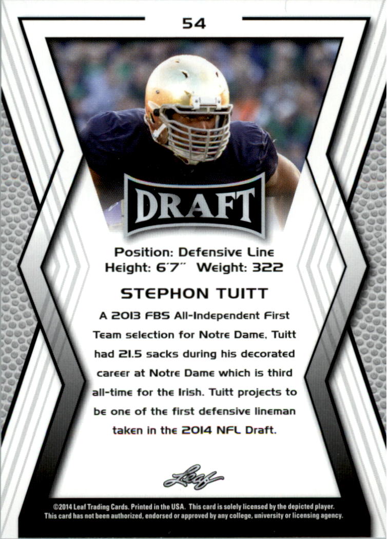 A9721- 2014 Leaf Draft FB Card #s 1-100 +Inserts -You Pick- 15+ FREE US SHIP - Picture 99 of 293