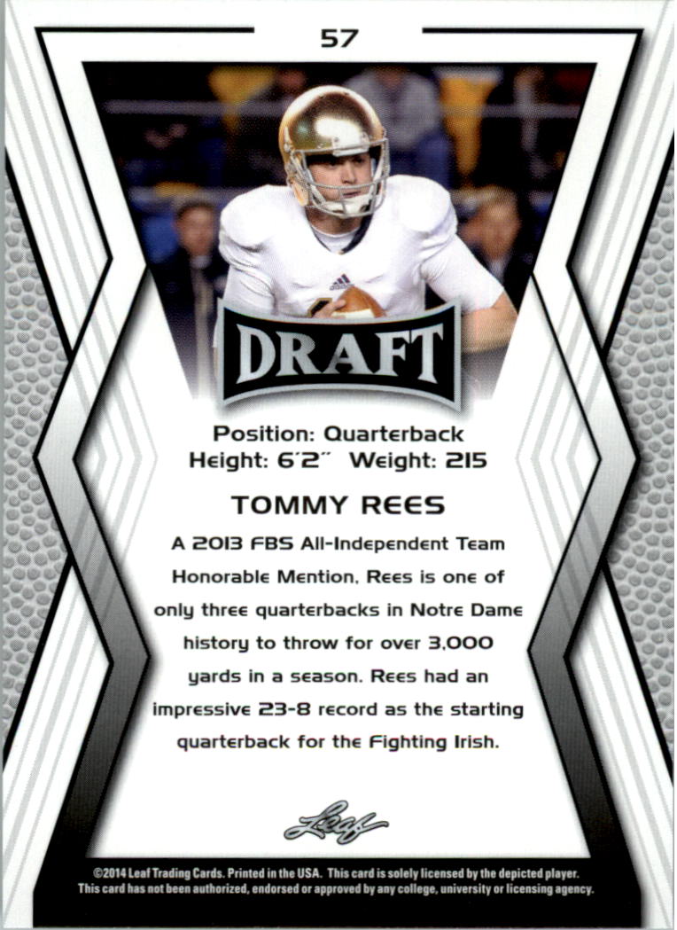 A9721- 2014 Leaf Draft FB Card #s 1-100 +Inserts -You Pick- 15+ FREE US SHIP - Picture 105 of 293