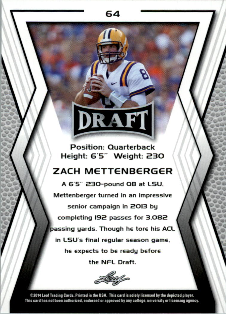 A9721- 2014 Leaf Draft FB Card #s 1-100 +Inserts -You Pick- 15+ FREE US SHIP - Picture 119 of 293