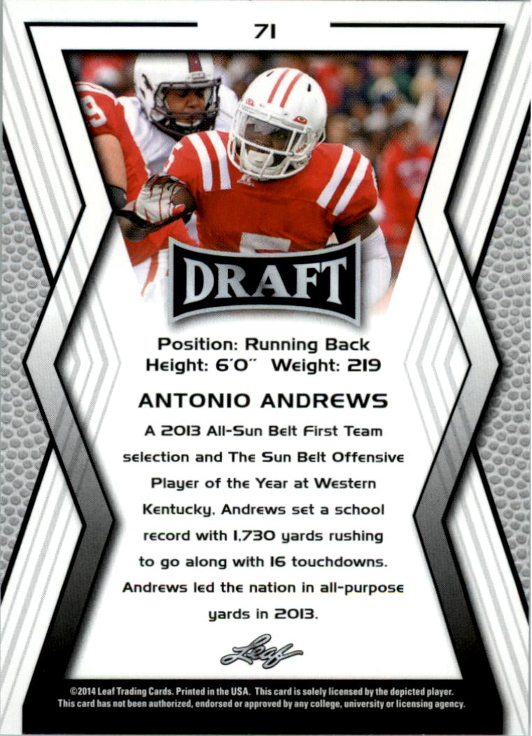 A9721- 2014 Leaf Draft FB Card #s 1-100 +Inserts -You Pick- 15+ FREE US SHIP - Picture 133 of 293
