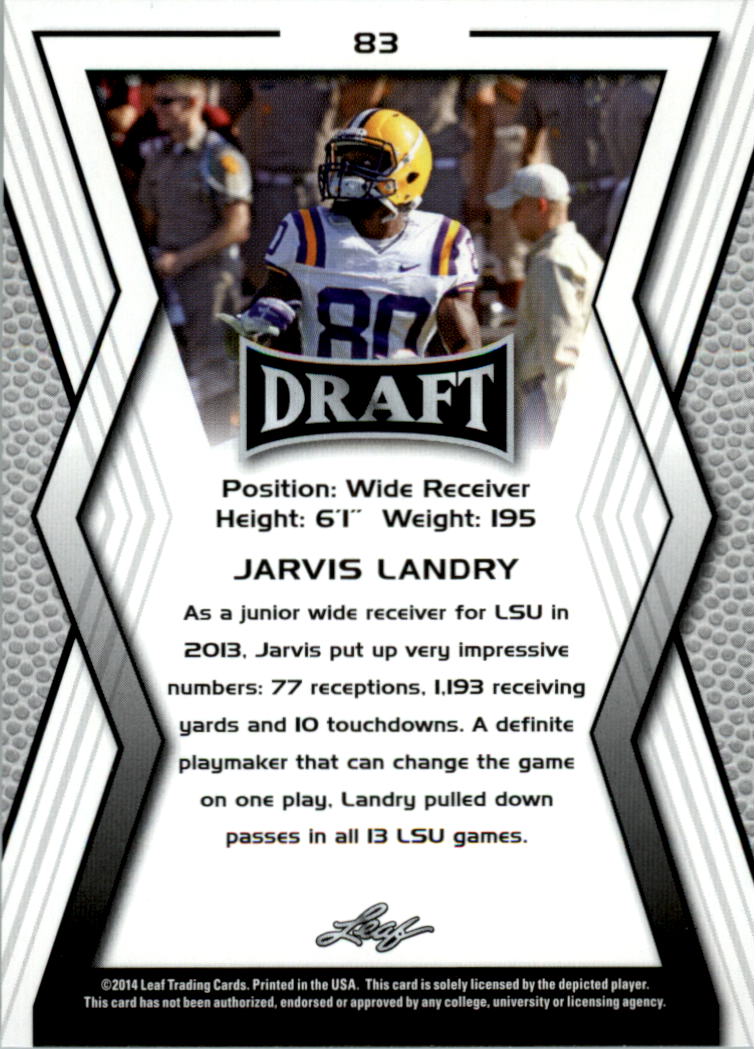 A9721- 2014 Leaf Draft FB Card #s 1-100 +Inserts -You Pick- 15+ FREE US SHIP - Picture 155 of 293
