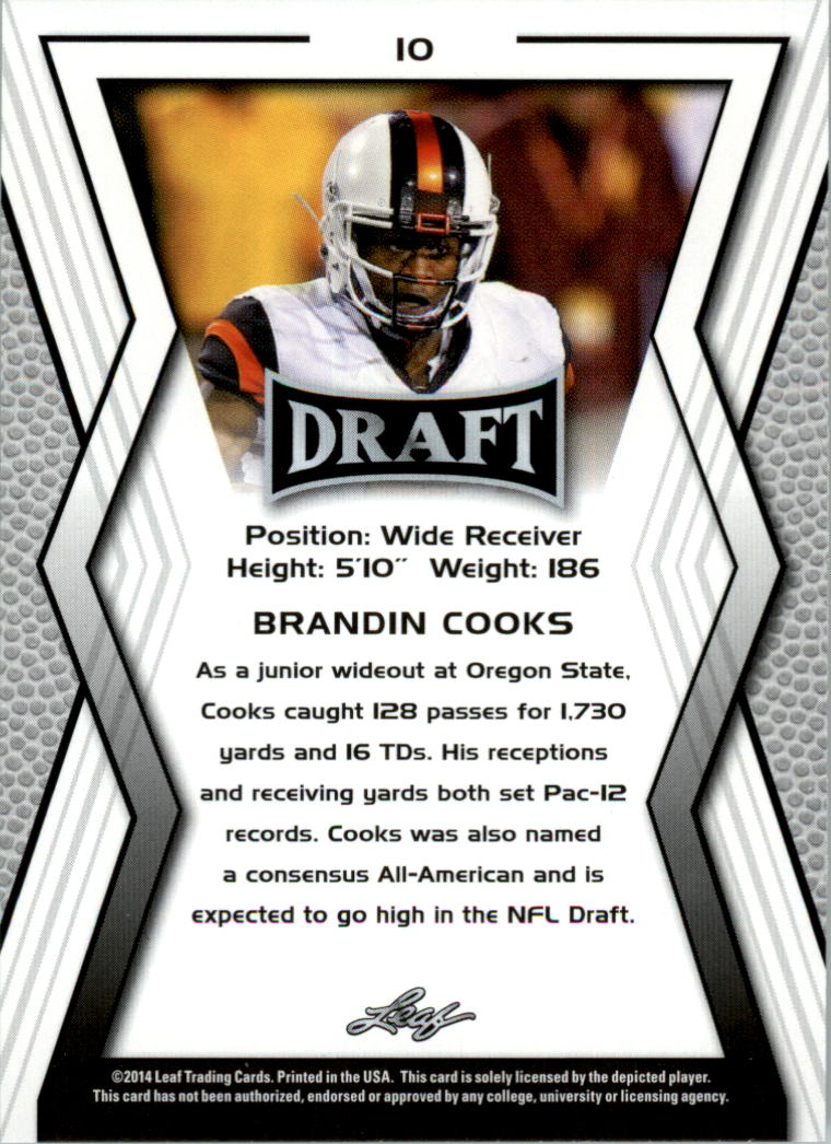 A9721- 2014 Leaf Draft FB Card #s 1-100 +Inserts -You Pick- 15+ FREE US SHIP - Picture 195 of 293