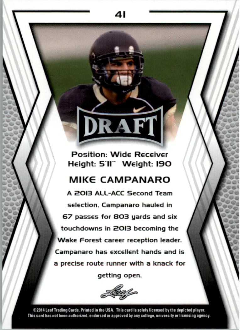 A9721- 2014 Leaf Draft FB Card #s 1-100 +Inserts -You Pick- 15+ FREE US SHIP - Picture 231 of 293