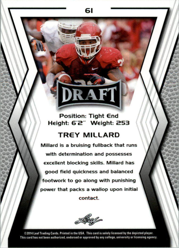 A9721- 2014 Leaf Draft FB Card #s 1-100 +Inserts -You Pick- 15+ FREE US SHIP - Picture 255 of 293