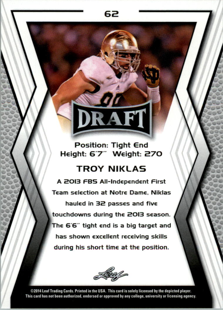 A9721- 2014 Leaf Draft FB Card #s 1-100 +Inserts -You Pick- 15+ FREE US SHIP - Picture 257 of 293
