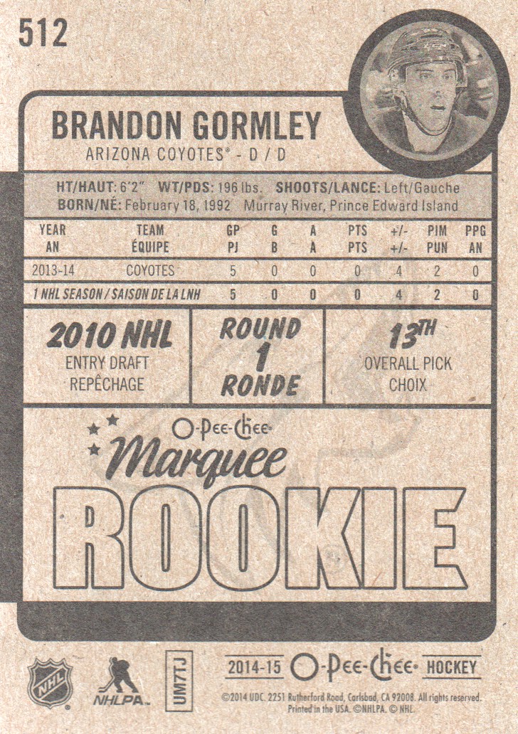 2014-15 O-Pee-Chee Hockey Rookie Card RC Singles - You Choose - Bild 22 von 92