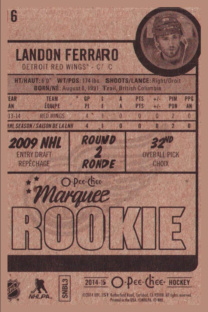2014-15 O-Pee-Chee Hockey Rookie Card RC Singles - You Choose - Bild 28 von 92