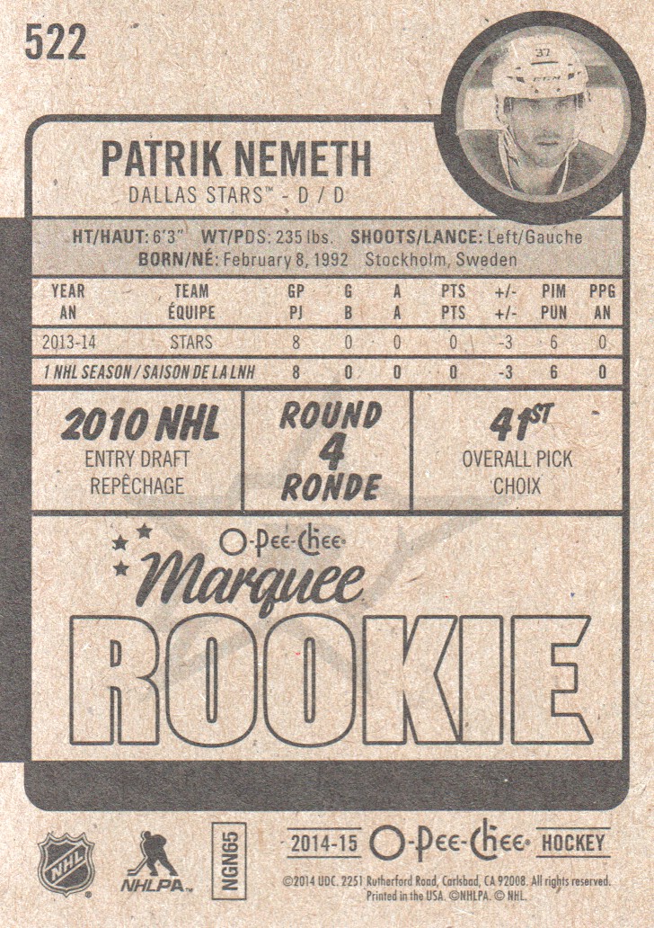 2014-15 O-Pee-Chee Hockey Rookie Card RC Singles - You Choose - Bild 40 von 92