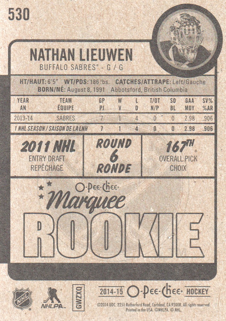 2014-15 O-Pee-Chee Hockey Rookie Card RC Singles - You Choose - Bild 56 von 92