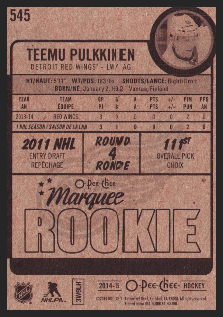 2014-15 O-Pee-Chee Hockey Rookie Card RC Singles - You Choose - Bild 82 von 92