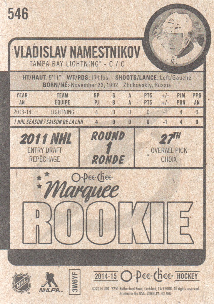 2014-15 O-Pee-Chee Hockey Rookie Card RC Singles - You Choose - Bild 84 von 92