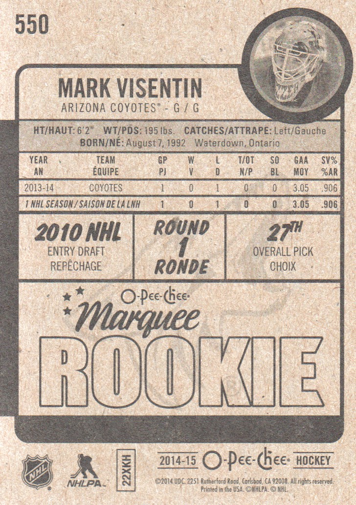 2014-15 O-Pee-Chee Hockey Rookie Card RC Singles - You Choose - Bild 92 von 92