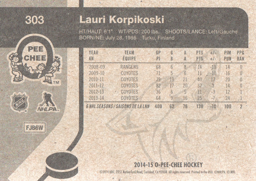 A4899- 2014-15 O-Pee-Chee Hk Retro Card #s 129-387 -You Pick- 15+ FREE US SHIP - Picture 313 of 447