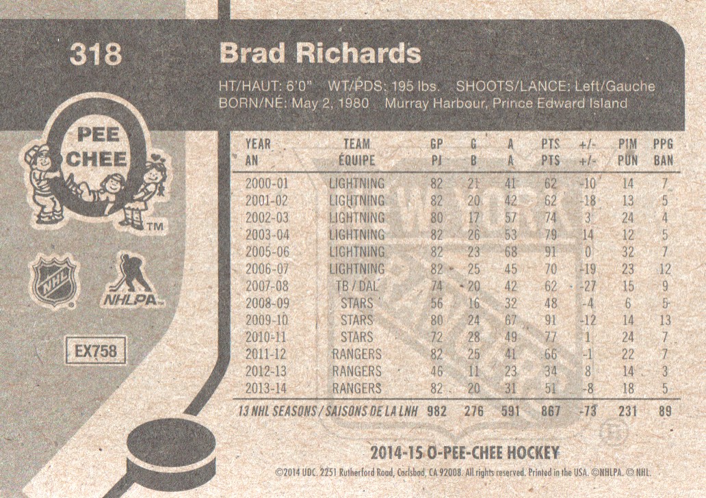 A4899- 2014-15 O-Pee-Chee Hk Retro Card #s 129-387 -You Pick- 15+ FREE US SHIP - Picture 341 of 447