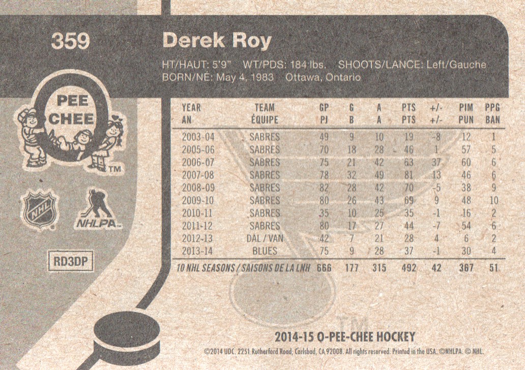 A4899- 2014-15 O-Pee-Chee Hk Retro Card #s 129-387 -You Pick- 15+ FREE US SHIP - Picture 415 of 447