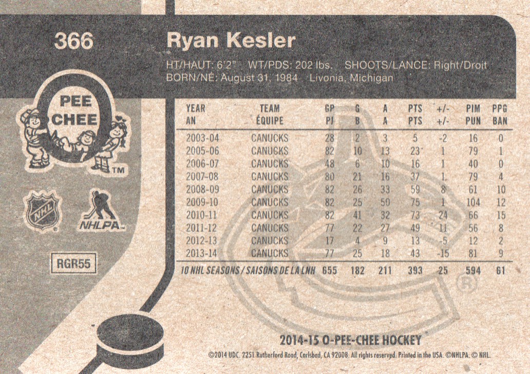 A4899- 2014-15 O-Pee-Chee Hk Retro Card #s 129-387 -You Pick- 15+ FREE US SHIP - Picture 427 of 447