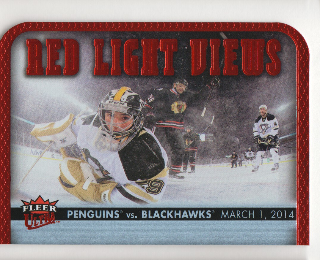 2014-15 Ultra Red Light Views #RLV3 Chicago Blackhawks vs./Pittsburgh Penguins