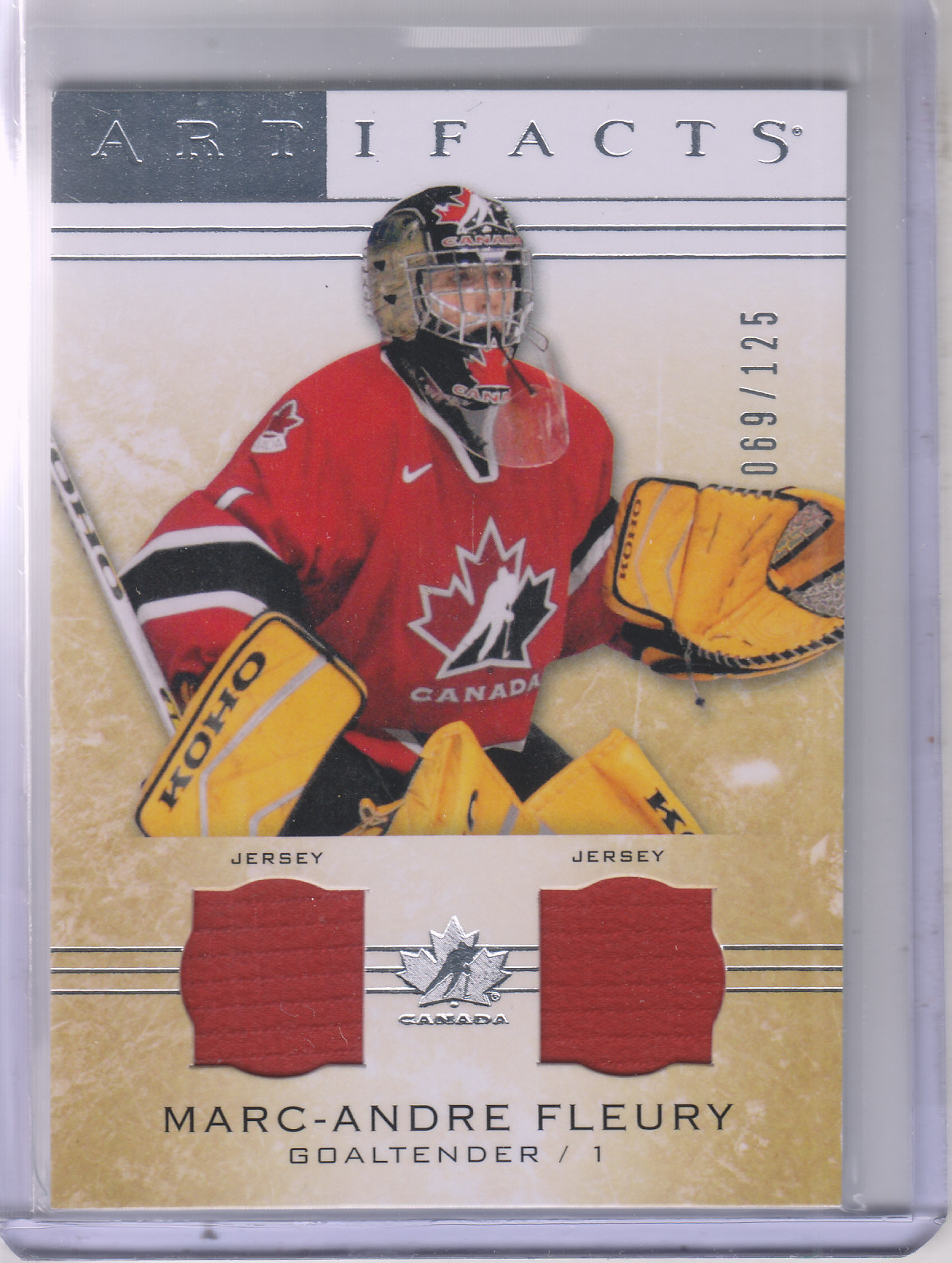 2014-15 Artifacts Jerseys #102 Marc-Andre Fleury