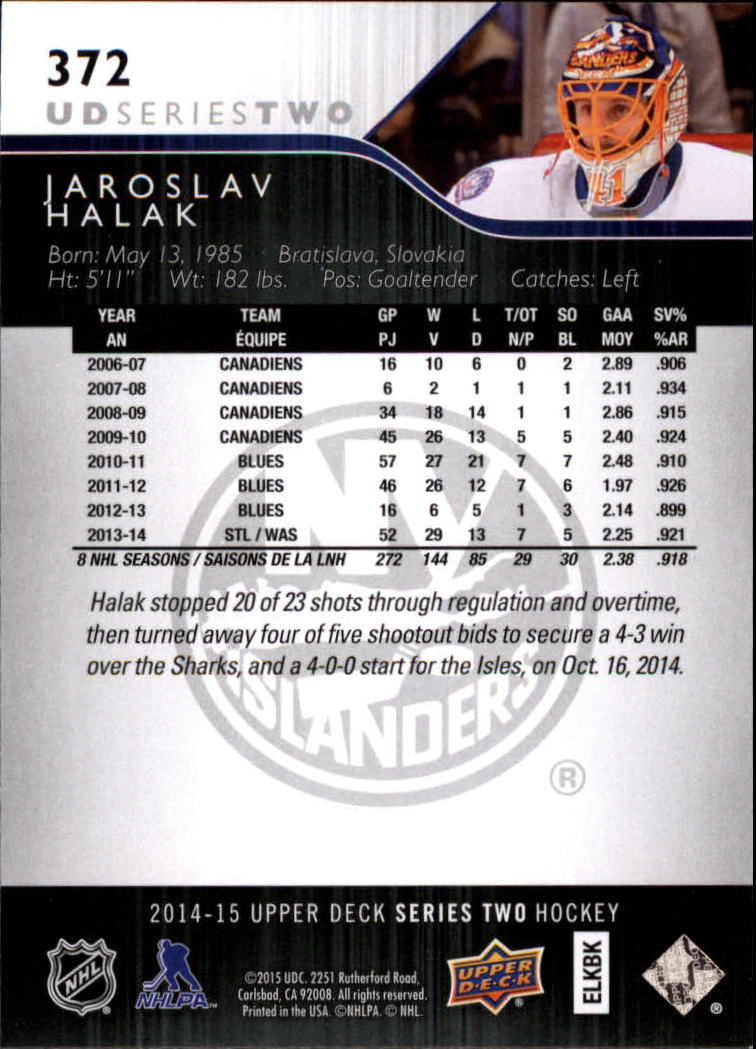 A6794- 2014-15 Upper Deck Hk #' S 251-500 + Rookies -du Pick- 15 + Gratis US - Bild 243 von 405