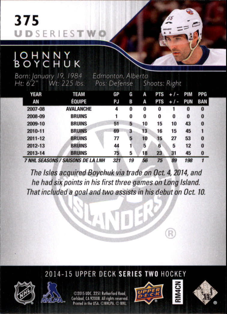 A6794- 2014-15 Upper Deck Hk #' S 251-500 + Rookies -du Pick- 15 + Gratis US - Bild 249 von 405