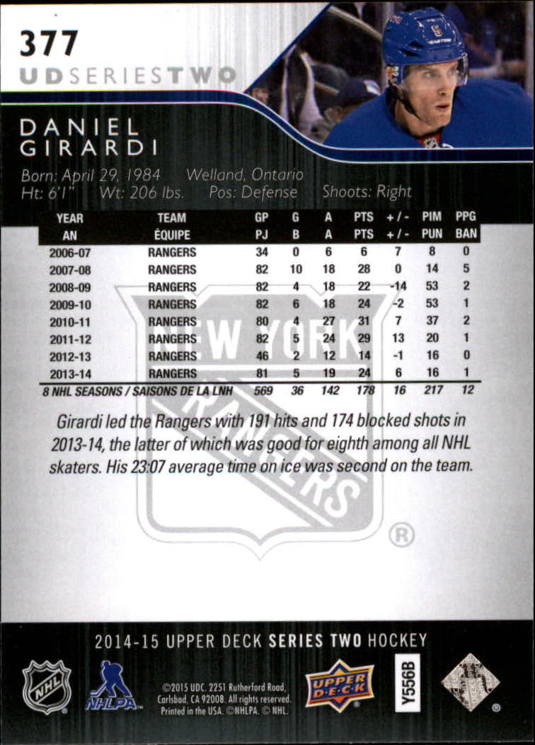 A6794- 2014-15 Upper Deck Hk #' S 251-500 + Rookies -du Pick- 15 + Gratis US - Bild 253 von 405