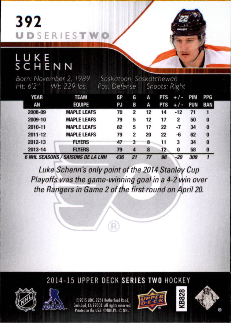 A6794- 2014-15 Upper Deck Hk #' S 251-500 + Rookies -du Pick- 15 + Gratis US - Bild 283 von 405