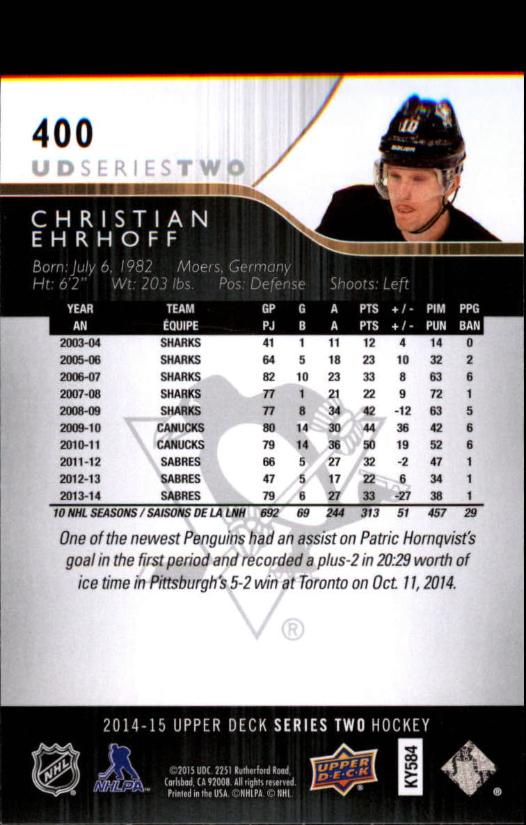 A6794- 2014-15 Upper Deck Hk #' S 251-500 + Rookies -du Pick- 15 + Gratis US - Bild 299 von 405