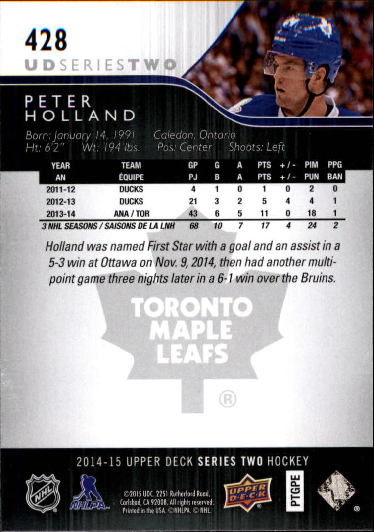 A6794- 2014-15 Upper Deck Hk #' S 251-500 + Rookies -du Pick- 15 + Gratis US - Bild 352 von 405