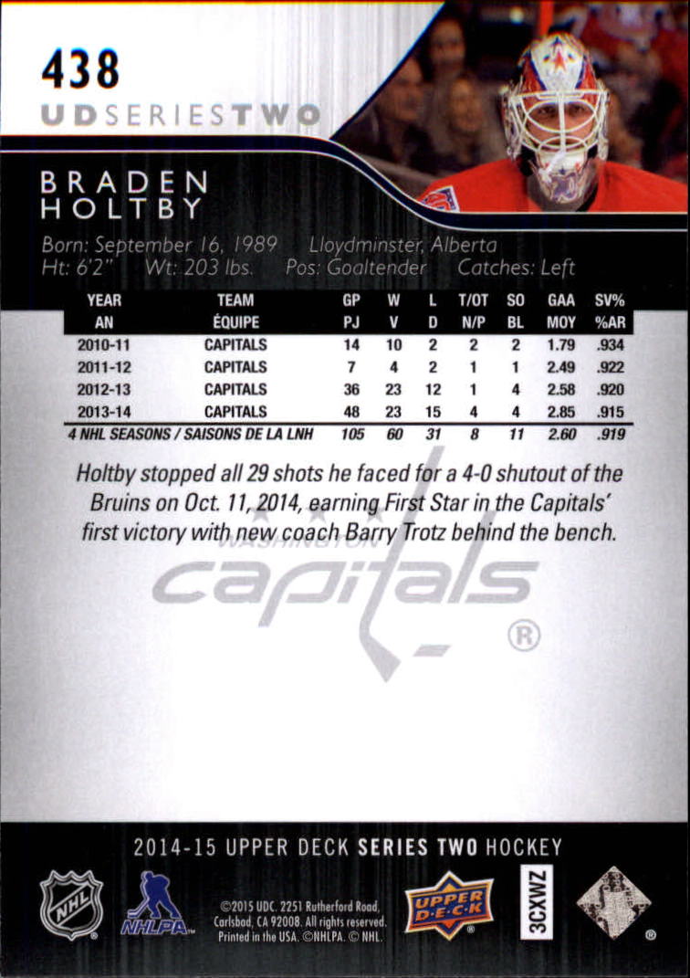 A6794- 2014-15 Upper Deck Hk #' S 251-500 + Rookies -du Pick- 15 + Gratis US - Bild 372 von 405