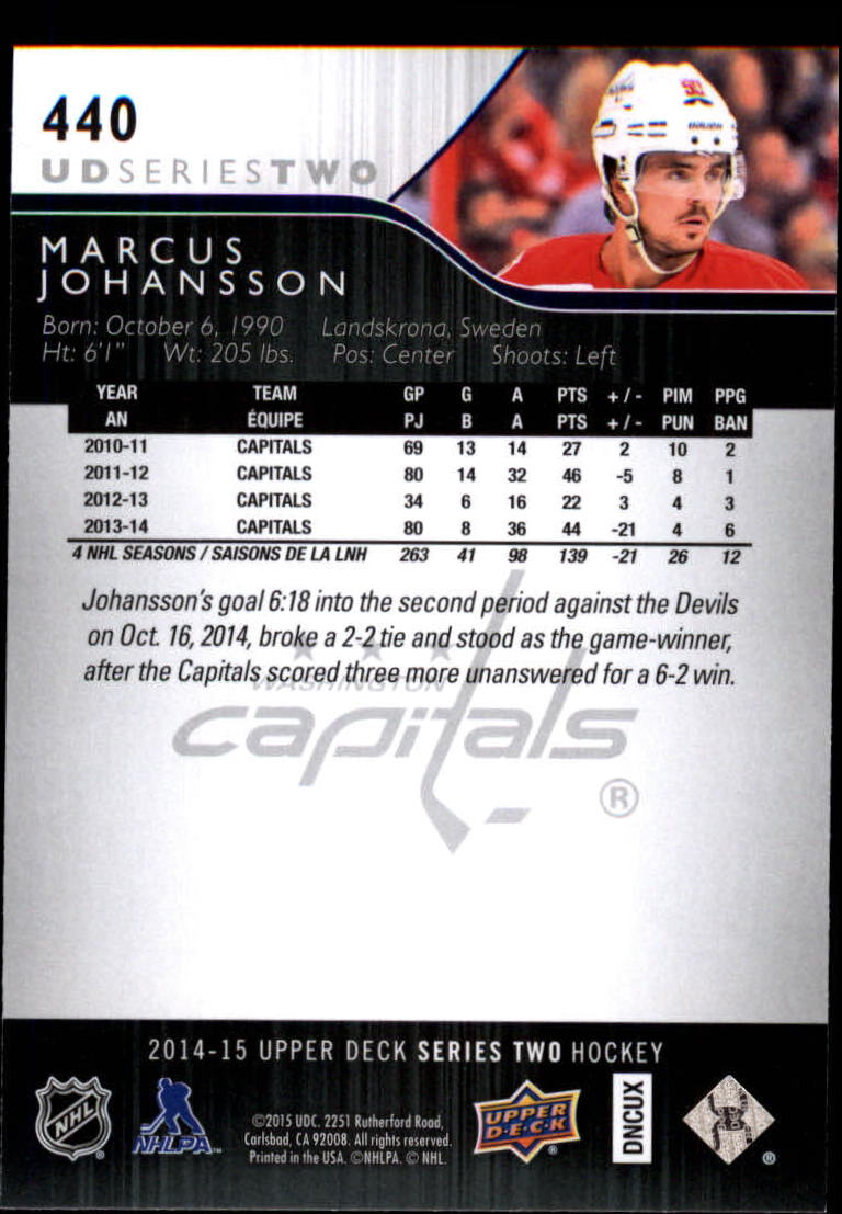 A6794- 2014-15 Upper Deck Hk #' S 251-500 + Rookies -du Pick- 15 + Gratis US - Bild 376 von 405