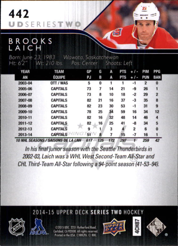 A6794- 2014-15 Upper Deck Hk #' S 251-500 + Rookies -du Pick- 15 + Gratis US - Bild 380 von 405