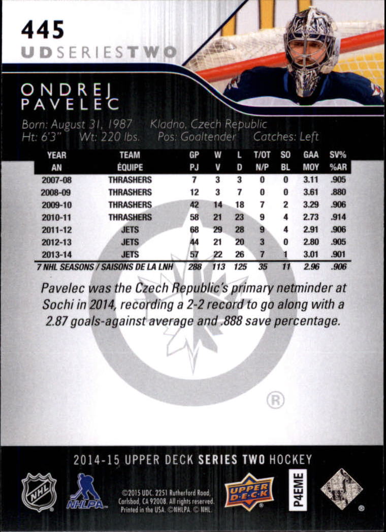 A6794- 2014-15 Upper Deck Hk #' S 251-500 + Rookies -du Pick- 15 + Gratis US - Bild 386 von 405