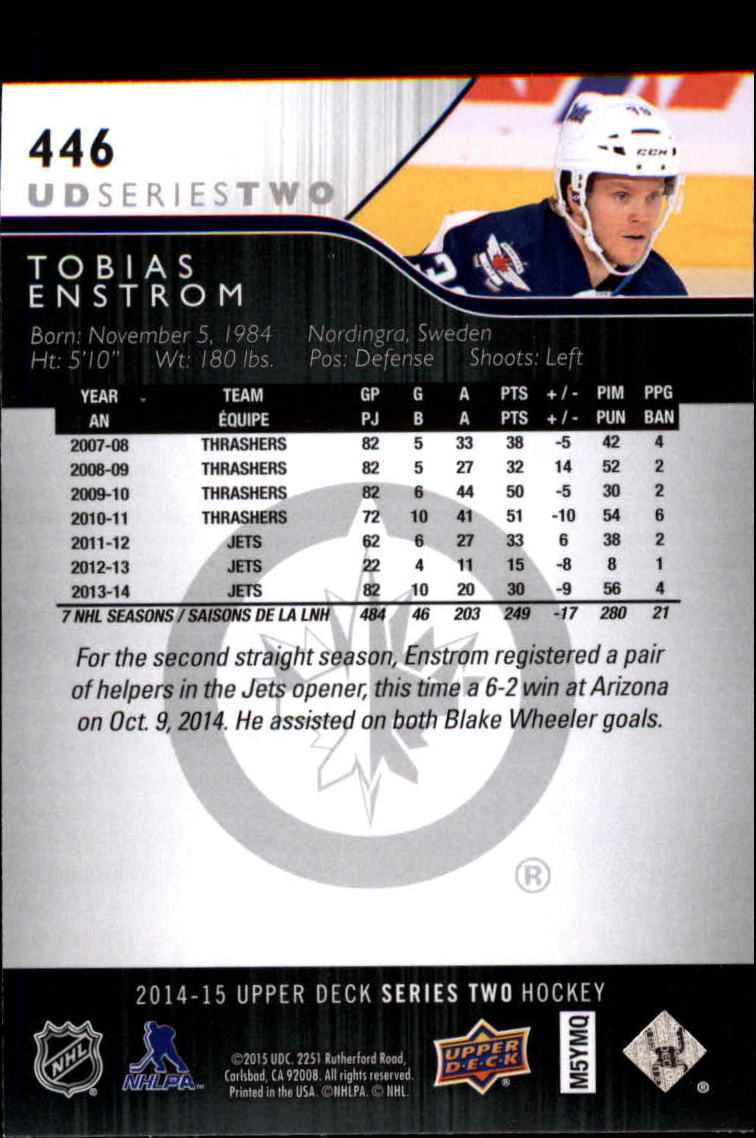 A6794- 2014-15 Upper Deck Hk #' S 251-500 + Rookies -du Pick- 15 + Gratis US - Bild 388 von 405