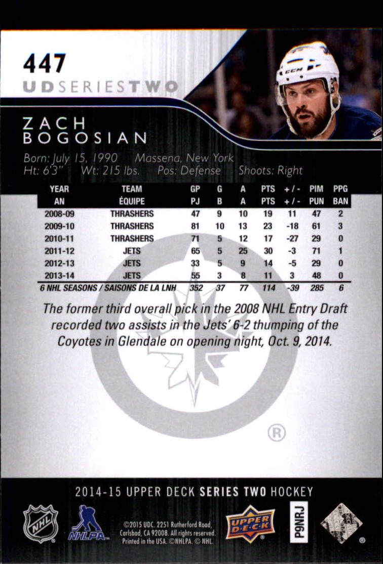 A6794- 2014-15 Upper Deck Hk #' S 251-500 + Rookies -du Pick- 15 + Gratis US - Bild 390 von 405