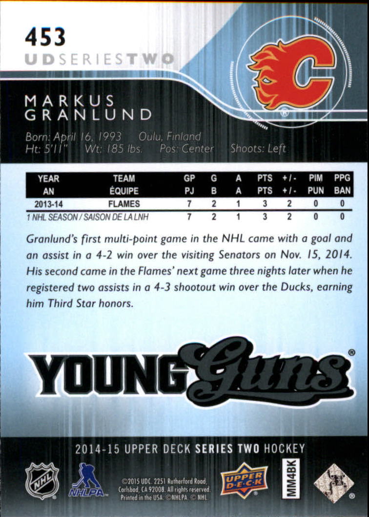 A6794- 2014-15 Upper Deck Hk #' S 251-500 + Rookies -du Pick- 15 + Gratis US - Bild 398 von 405