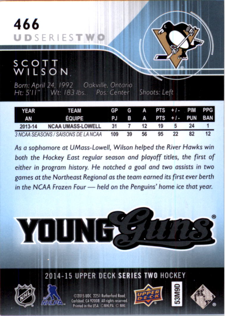A6794- 2014-15 Upper Deck Hk #' S 251-500 + Rookies -du Pick- 15 + Gratis US - Bild 401 von 405