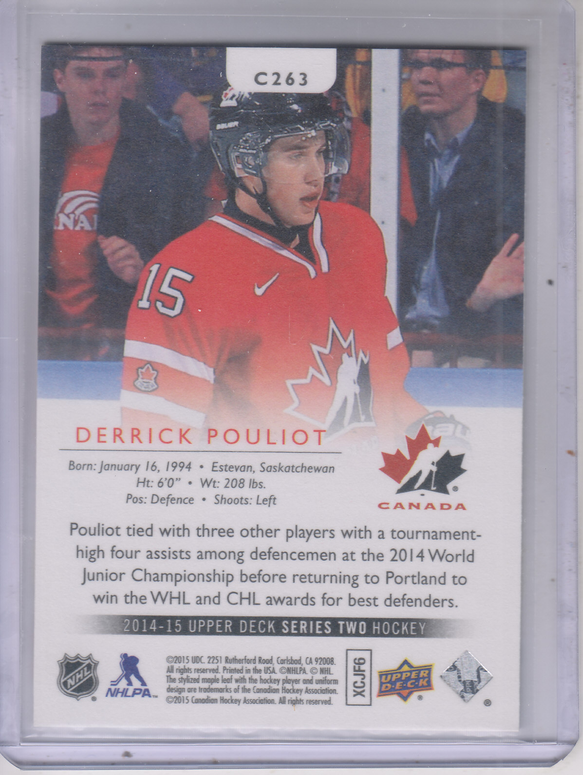 2014-15 UPPER DECK CANVAS HOCKEY ASSORTED SINGLES U-PICK #202-270