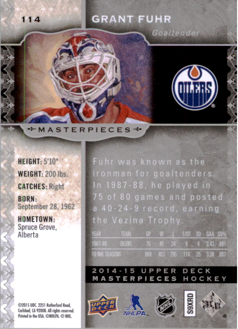 2014-15 Upper Deck Masterpieces Hockey Short Print Singles (91-150) - You Choose