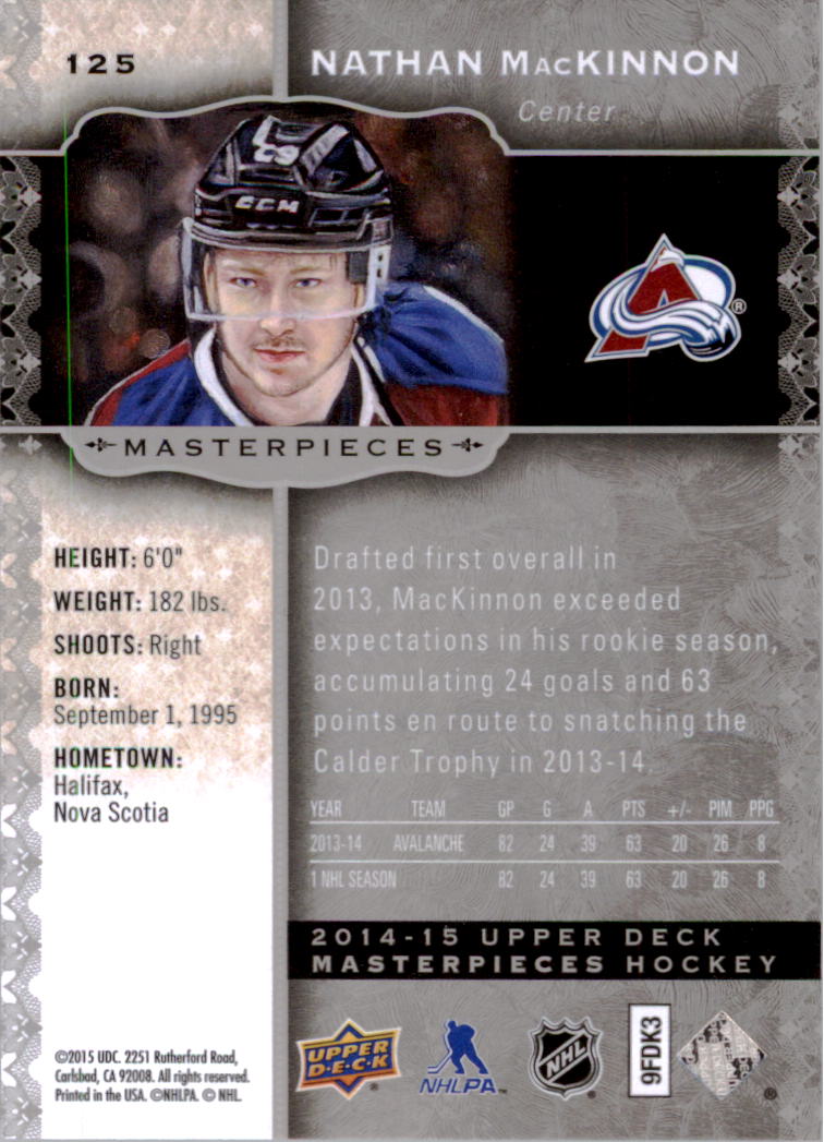 2014-15 Upper Deck Masterpieces Hockey Short Print Singles (91-150) - You Choose