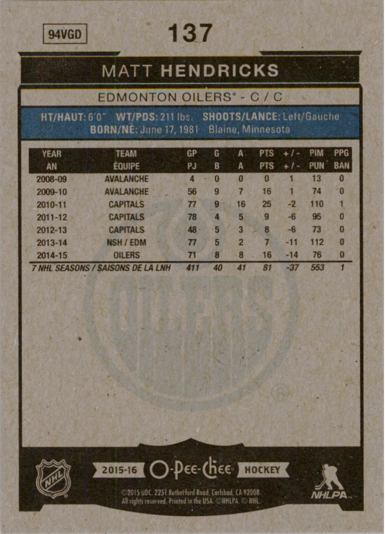 2015-16 O-Pee-Chee - #175 Pavel Datsyuk