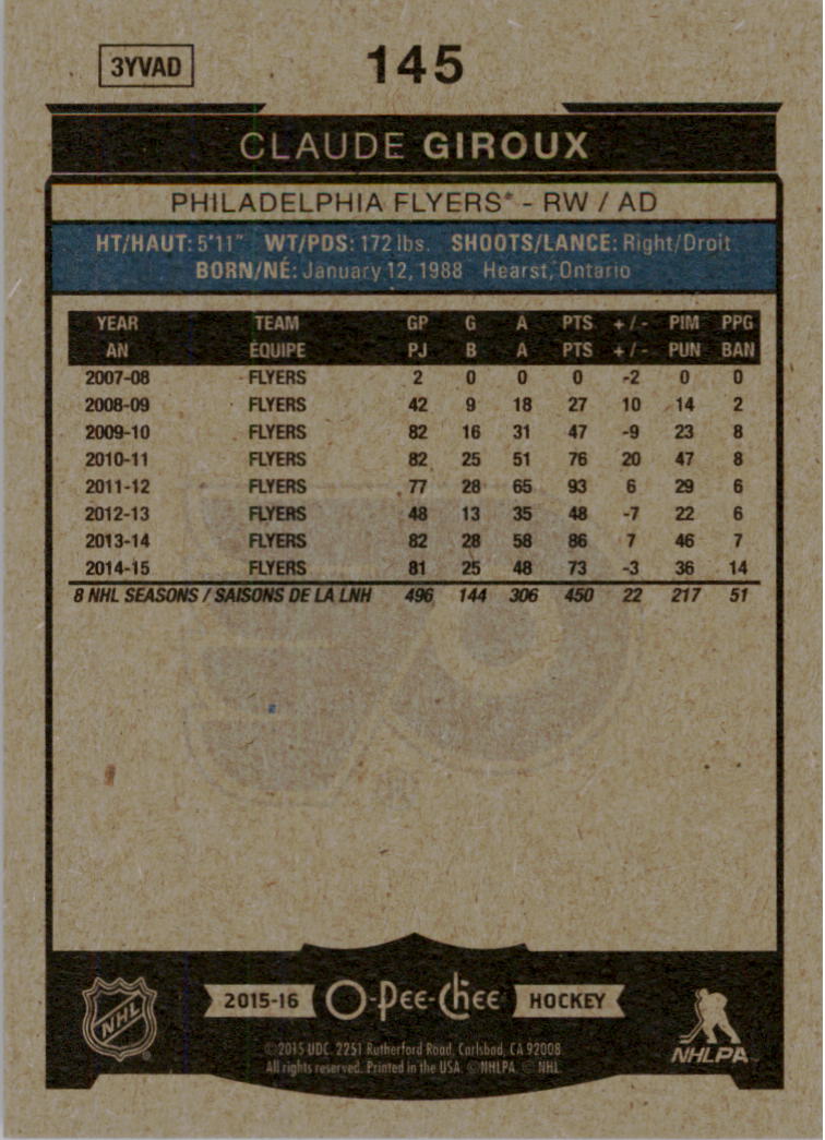 A0716- 2015-16 O-Pee-Chee Hockey Card #s 1-250 -You Pick- 15+ FREE US SHIP - Picture 195 of 343