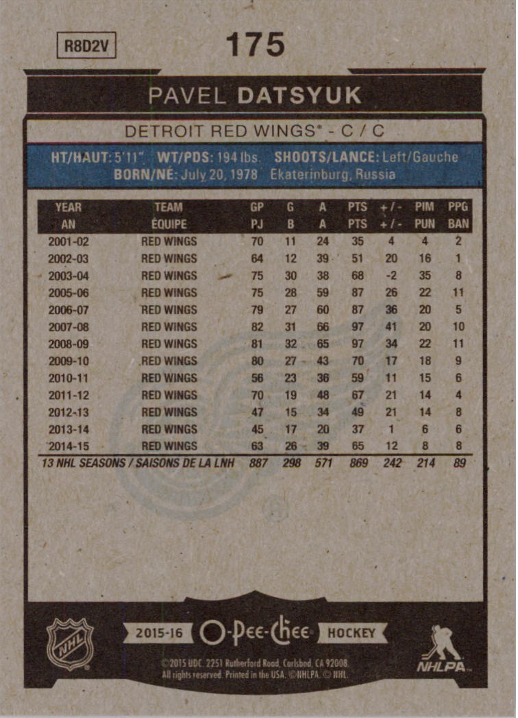 A0716- 2015-16 O-Pee-Chee Hockey Card #s 1-250 -You Pick- 15+ FREE US SHIP - Picture 238 of 343