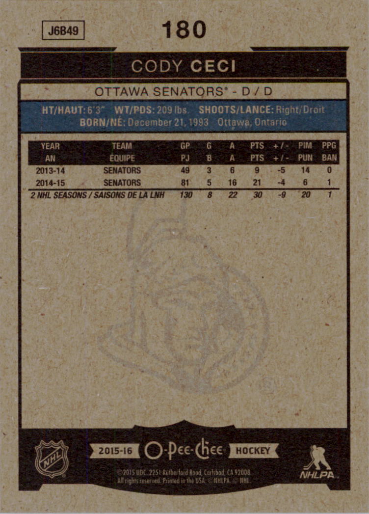 A0716- 2015-16 O-Pee-Chee Hockey Card #s 1-250 -You Pick- 15+ FREE US SHIP - Picture 245 of 343