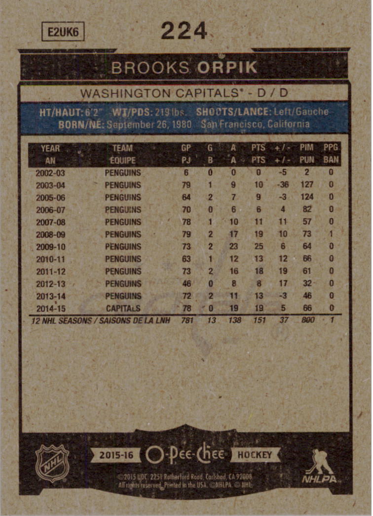 A0716- 2015-16 O-Pee-Chee Hockey Card #s 1-250 -You Pick- 15+ FREE US SHIP - Picture 308 of 343