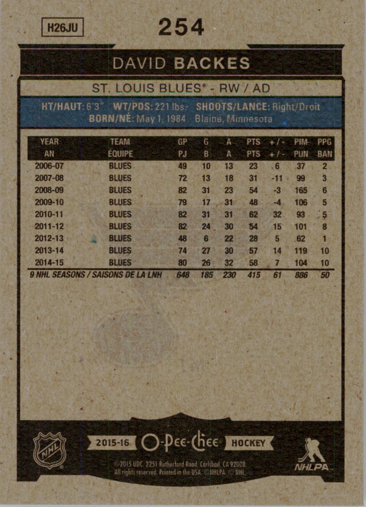 A0716- 2015-16 O-Pee-Chee Hockey Card #s 251-500 -You Pick- 15+ FREE US SHIP - Picture 8 of 349