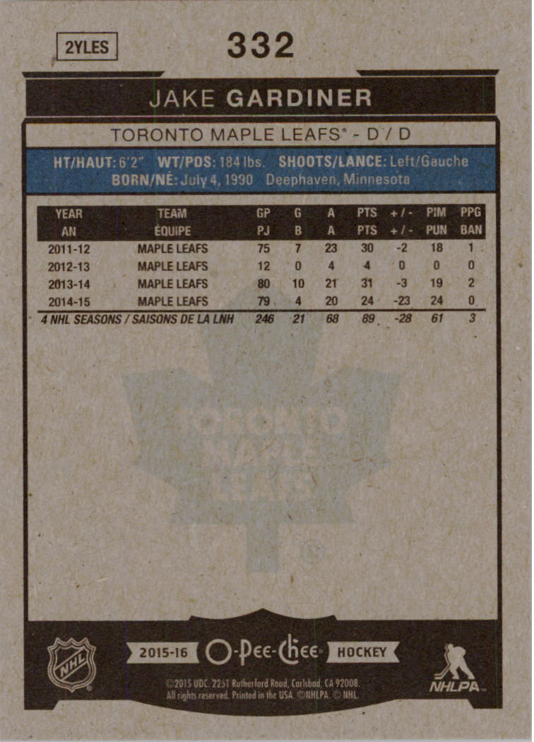 A0716- 2015-16 O-Pee-Chee Hockey Card #s 251-500 -You Pick- 15+ FREE US SHIP - Picture 116 of 349