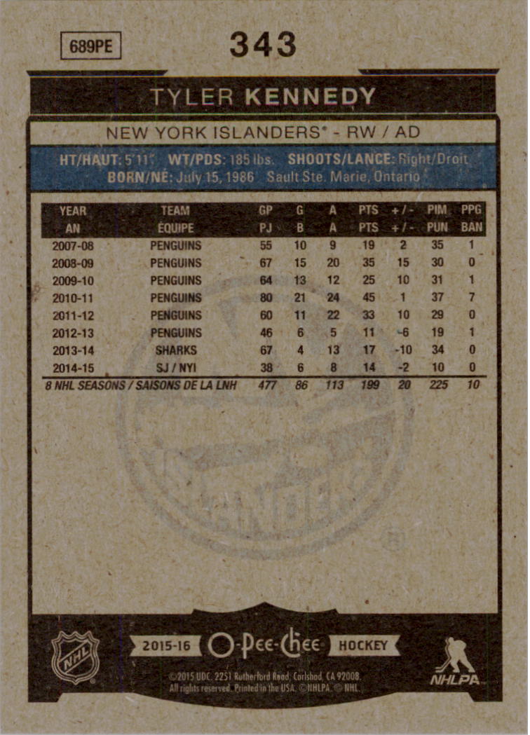 A0716- 2015-16 O-Pee-Chee Hockey Card #s 251-500 -You Pick- 15+ FREE US SHIP - Picture 127 of 349