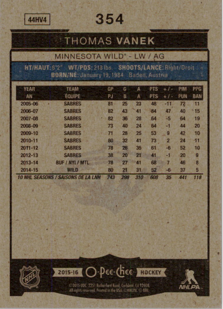 A0716- 2015-16 O-Pee-Chee Hockey Card #s 251-500 -You Pick- 15+ FREE US SHIP - Picture 144 of 349