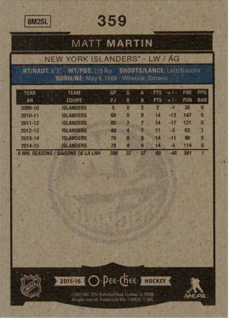 A0716- 2015-16 O-Pee-Chee Hockey Card #s 251-500 -You Pick- 15+ FREE US SHIP - Picture 153 of 349