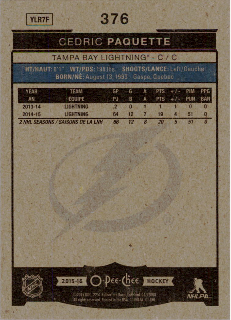 A0716- 2015-16 O-Pee-Chee Hockey Card #s 251-500 -You Pick- 15+ FREE US SHIP - Picture 178 of 349